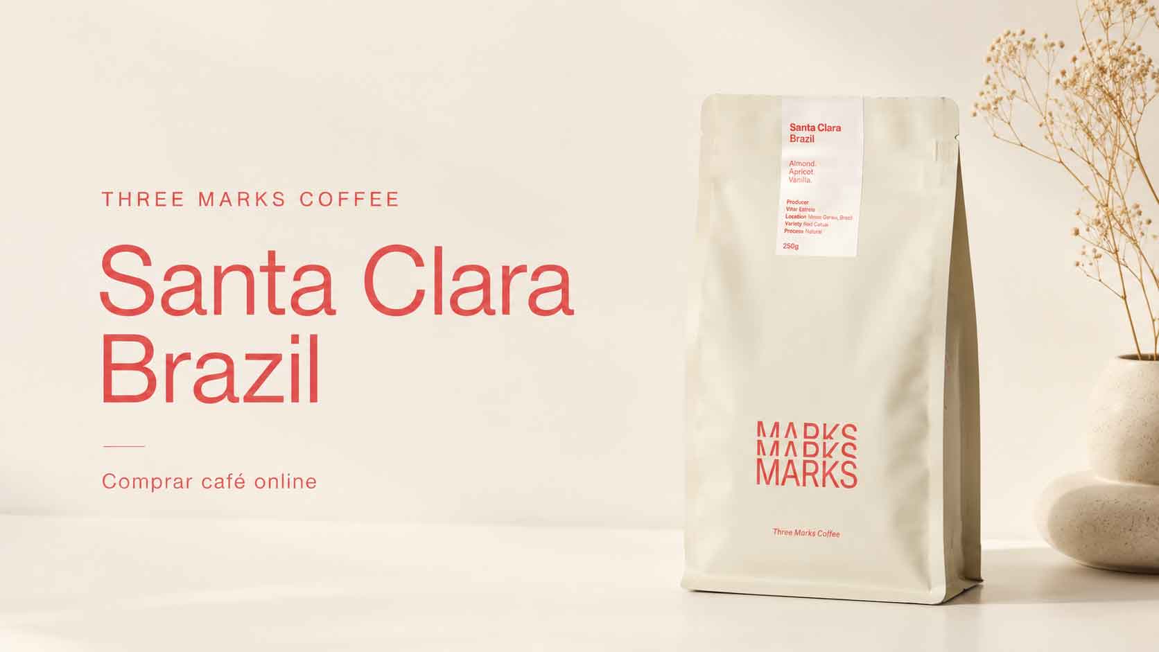 Three Marks Coffee Santa Clara Brazil